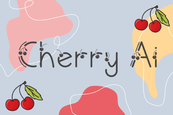 Cherry Ai: A Sweet Decorative Font for Charming Designs