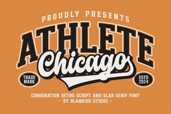 Chicago Athlete: The Retro Sporty Font for Your Brand