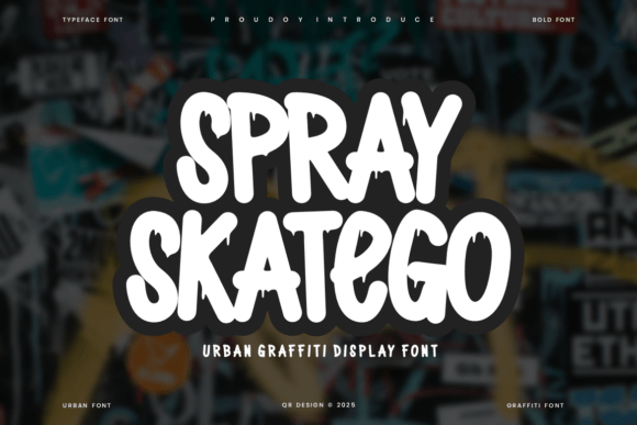Discover the Warmth of Spray Skatego Font