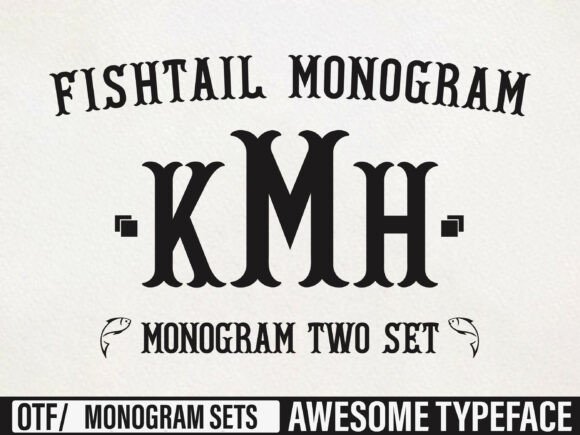 Fishtail Monogram: Elevate Your Brand with This Unique Typeface