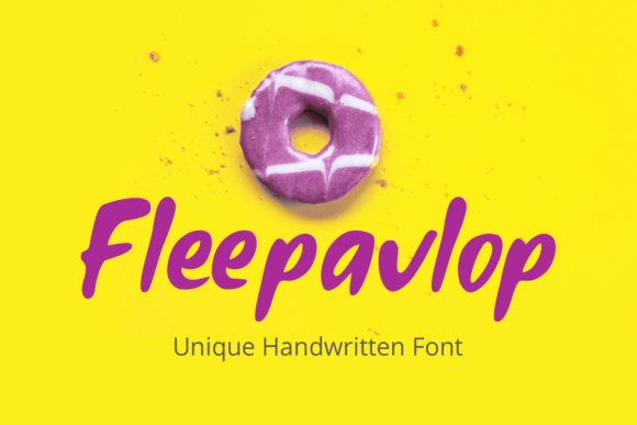 Fleepavlop: A Playful Handwritten Font for Creative Projects