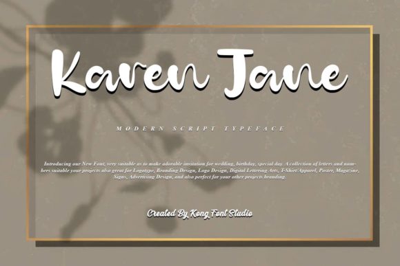 Karen Jane: A Modern Handwritten Font for Creative Projects