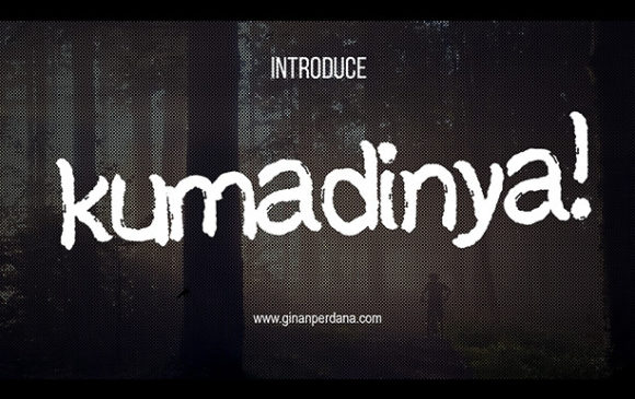 Kumadinya: The Brushed Display Font That Brings a Playful Edge to Any Design