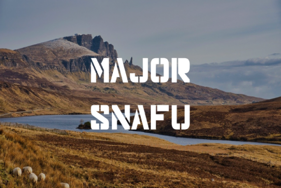 Major Snafu: The Sliced, Bold Display Font That Gives Your Work an Edge