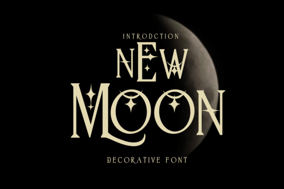 New Moon: A Decorative Font for Personal Touches