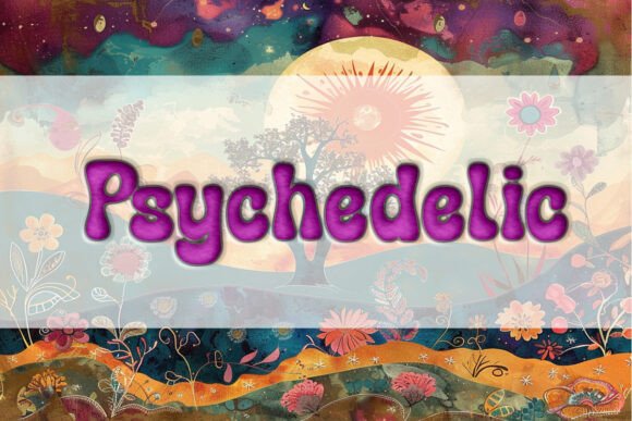 Psychedelic Font: An Artistic Statement for Modern Design