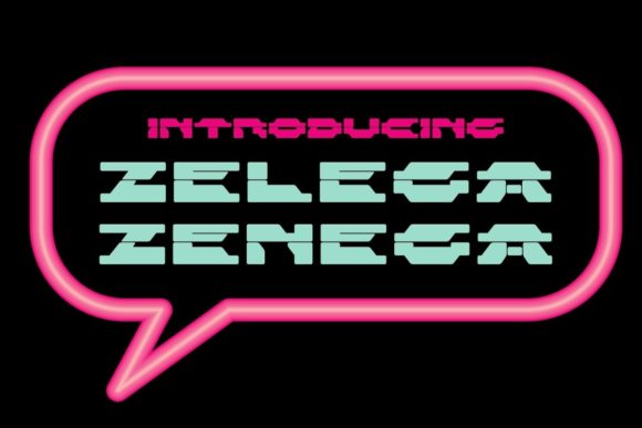 Zelega Zenega: The Futuristic Display Font for Bold Projects